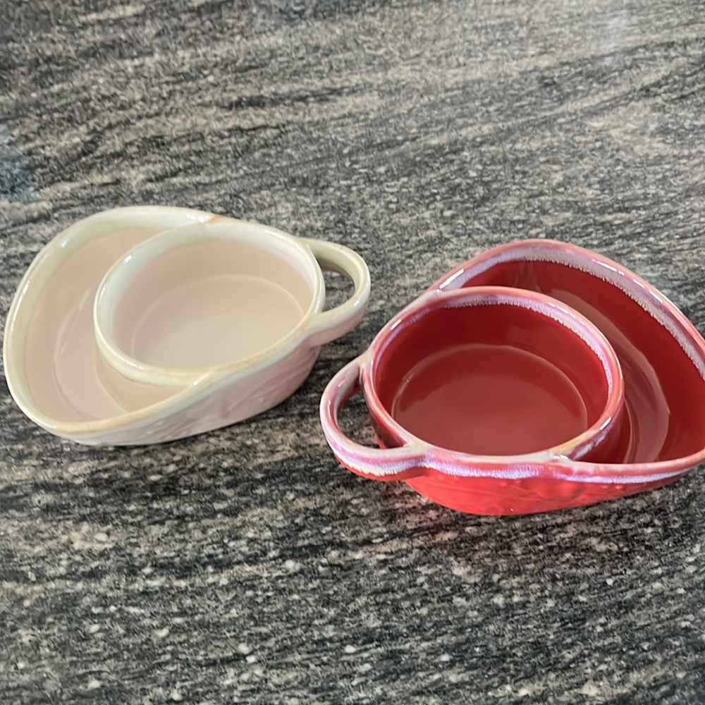 Soup & Crackers - Chip & Dip Glazed Bowls Set of 2